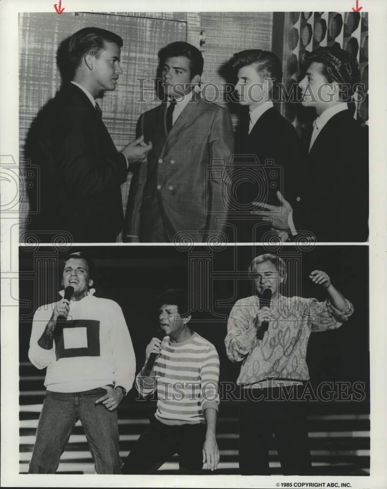 1985 Press Photo Scenes from American Bandstand - Dick Clark, television host- Historic Images