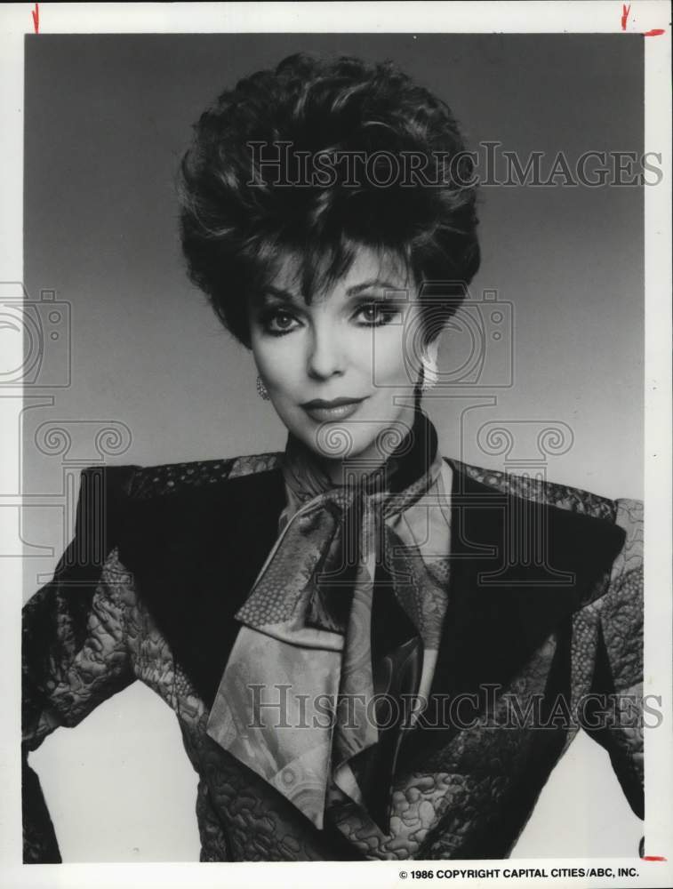 1986 Press Photo Actress Joan Collins in the TV show &quot;Dynasty&quot; - hca79373- Historic Images