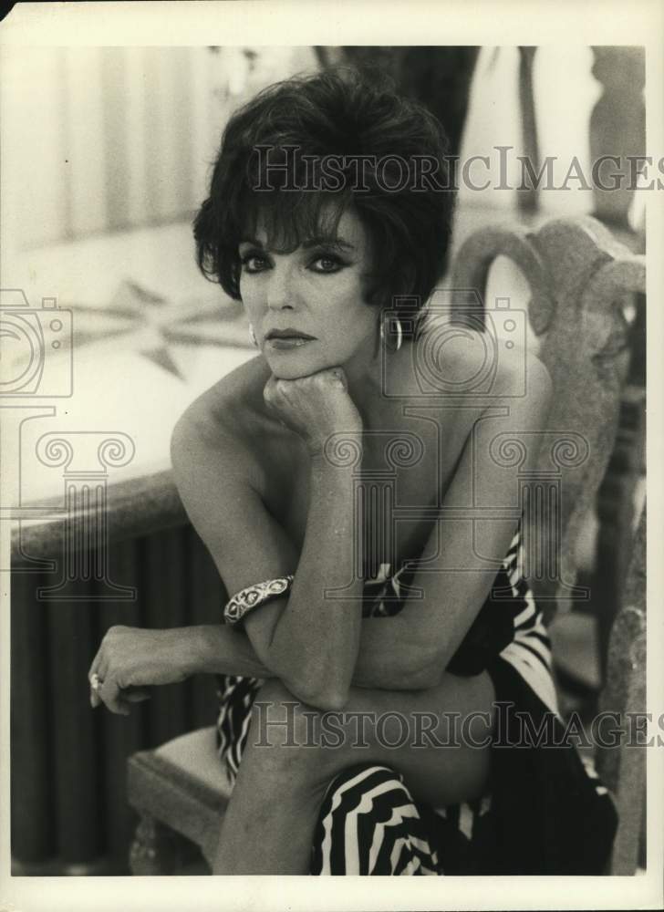 1986 Press Photo Actress Joan Collins - hca79377- Historic Images