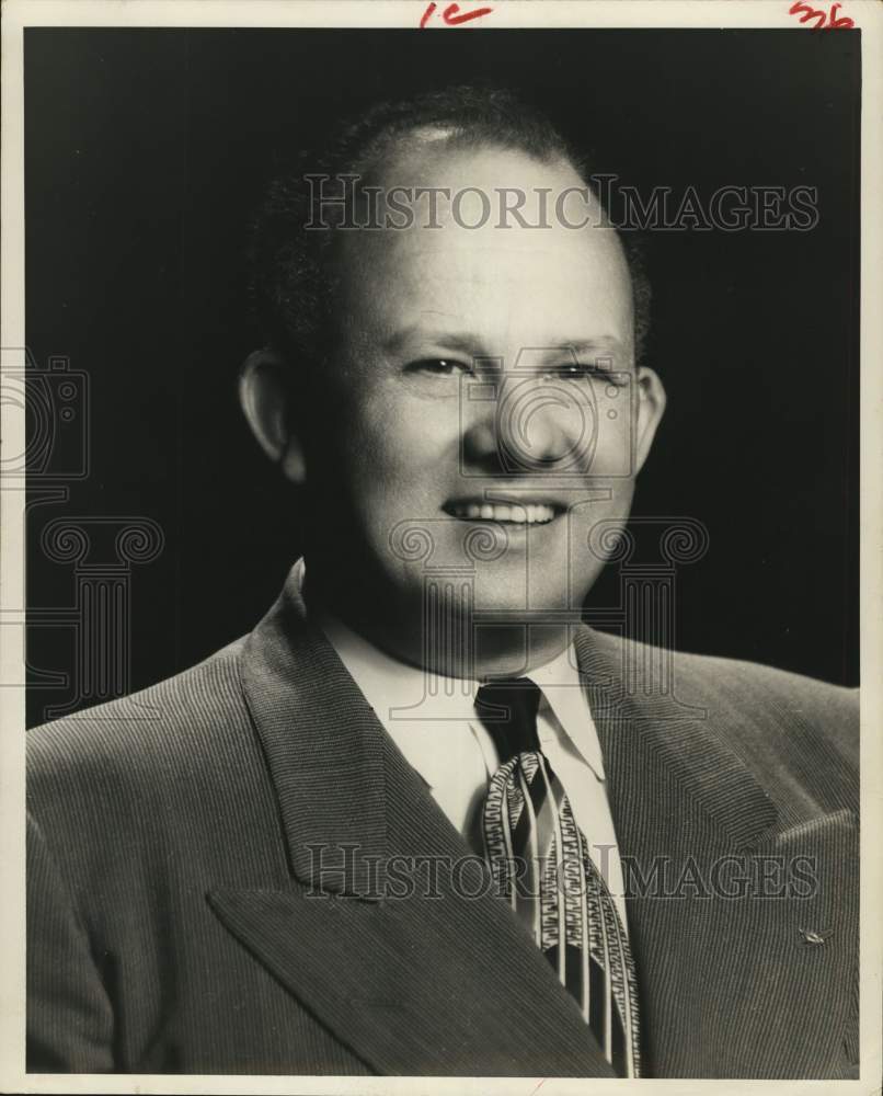 1956 Press Photo W.F Clark, Western Autos Division Manager, Houston Texas