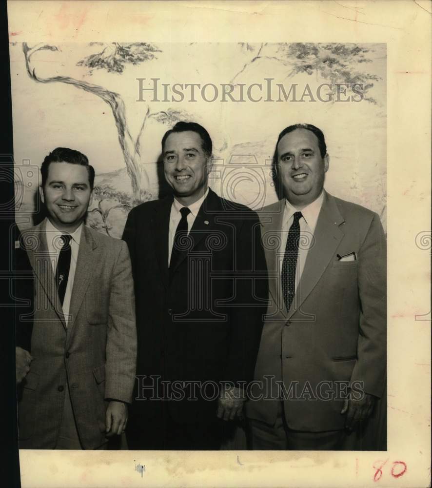 1957 Press Photo R. W. Clemens and associates, Houston Home Builders Association
