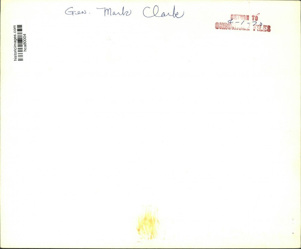 1970 Press Photo U.S. Army Gen. Mark Clark - hca80004