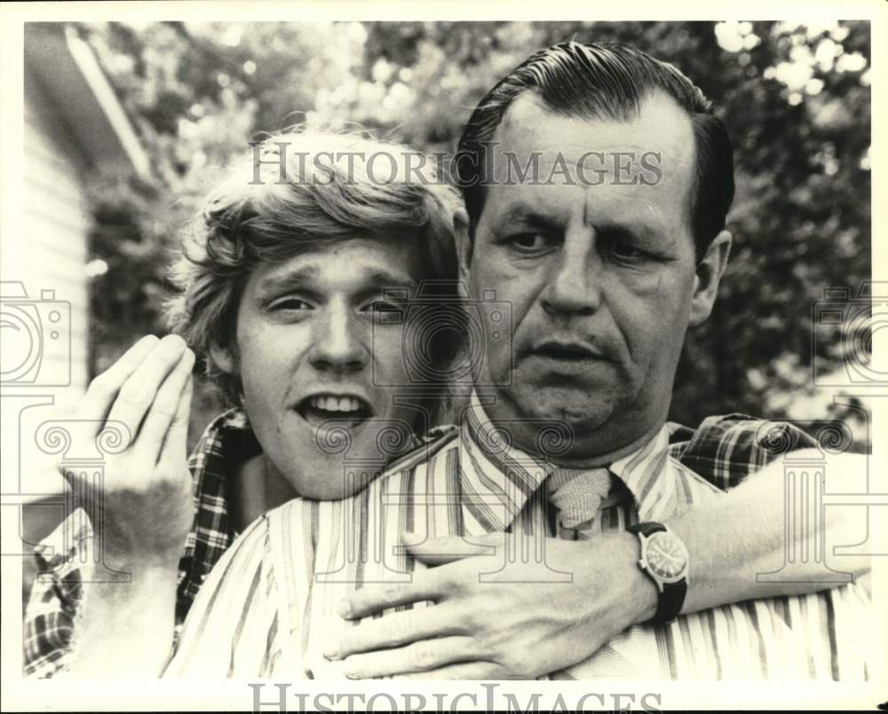 1980 Press Photo Dennis Christopher, Paul Dooley in Scene from &quot;Breaking Away&quot;- Historic Images