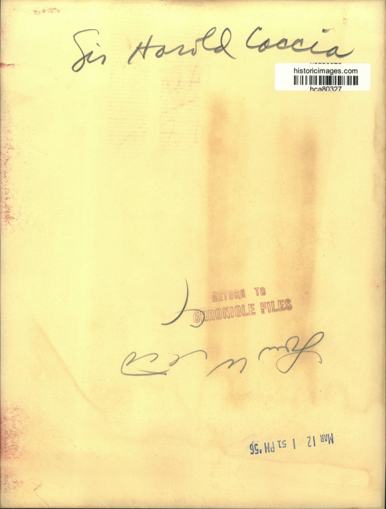 1956 Press Photo Sir Harold A. Caccia - hca80327