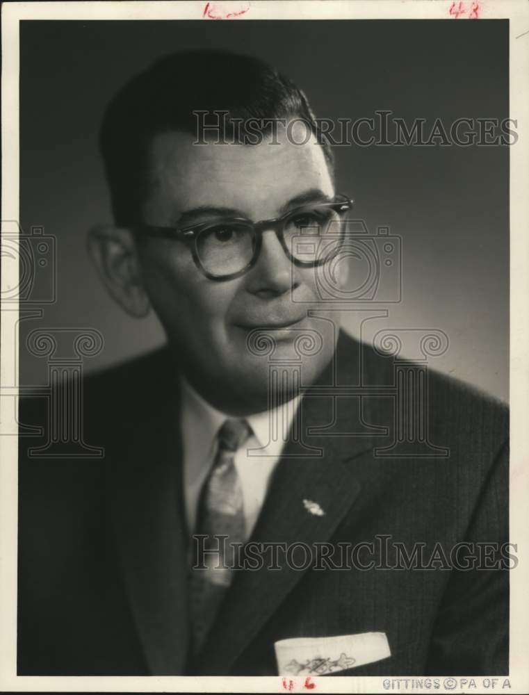1958 Press Photo Harris County Commissioner W. Kyle Chapman - hca80795
