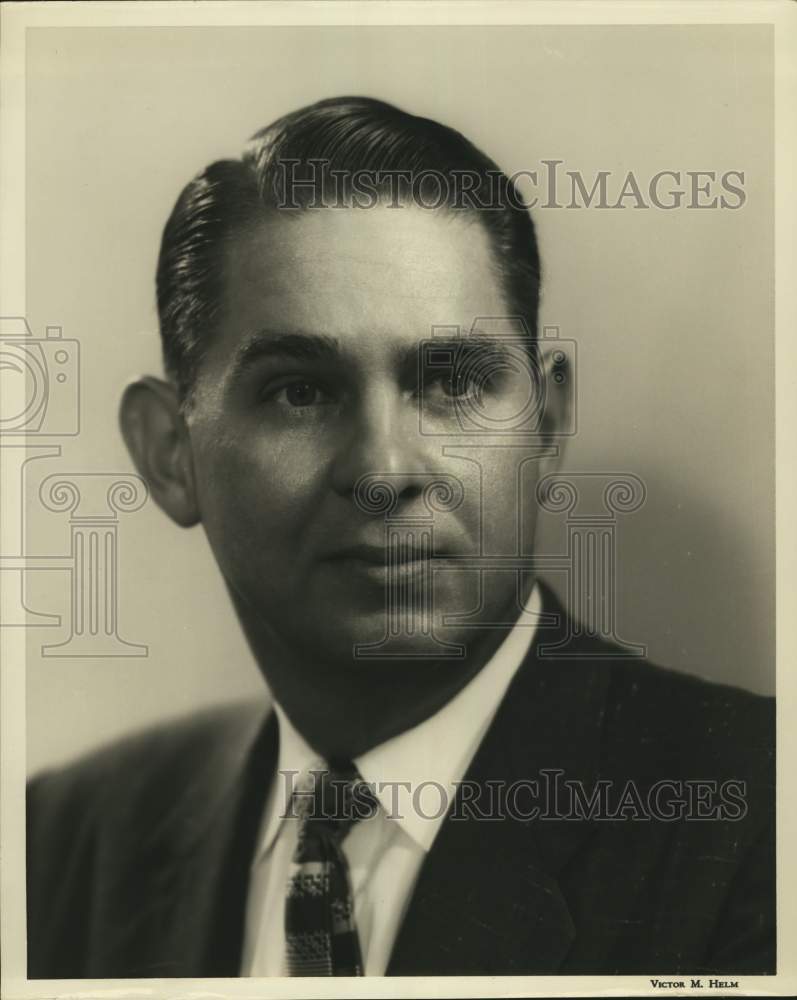1955 Press Photo Harold Clark, Houston Chamber of Commerce Agriculture manager