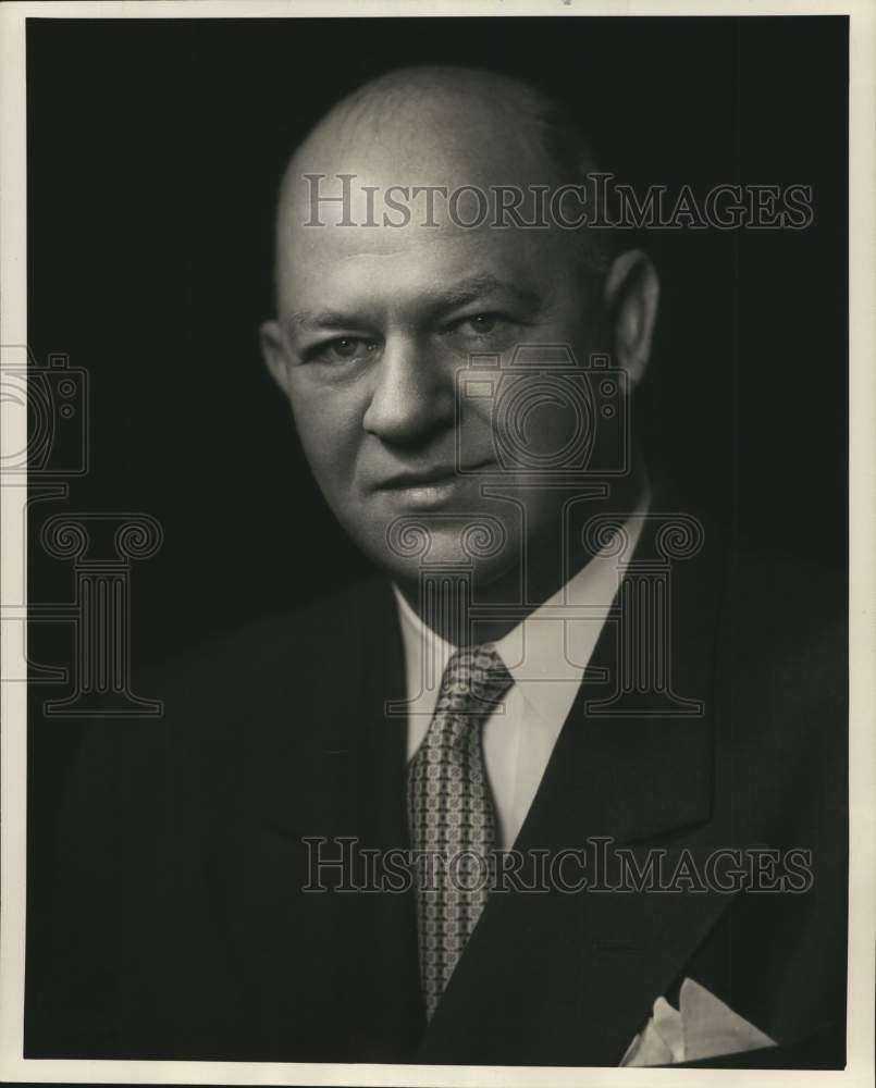 1953 Press Photo Edwin Clark, President of Southwestern Bell & Telephone Company