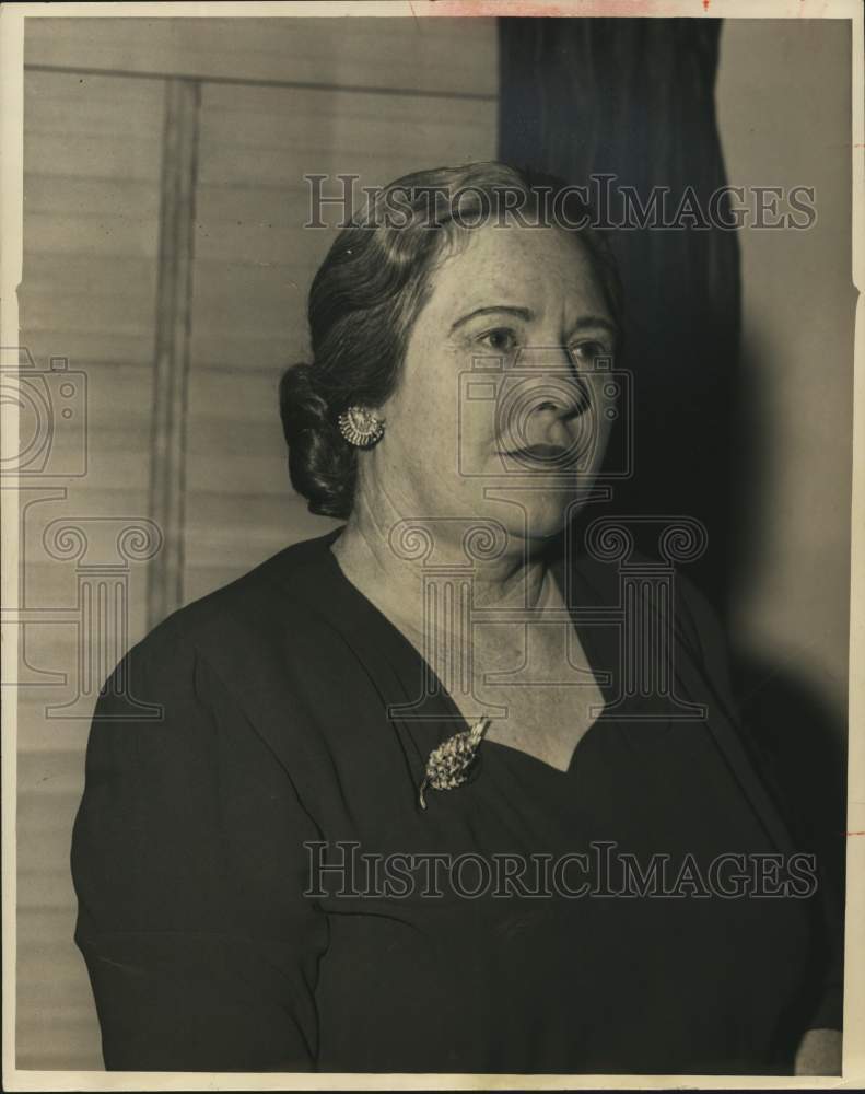 1953 Press Photo A.T. Carleton, Houston club woman - hca81216