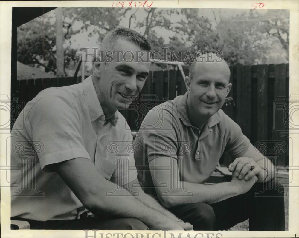 1966 Press Photo Eugene Cernan & Thomas Stafford, Astronauts ready for next trip