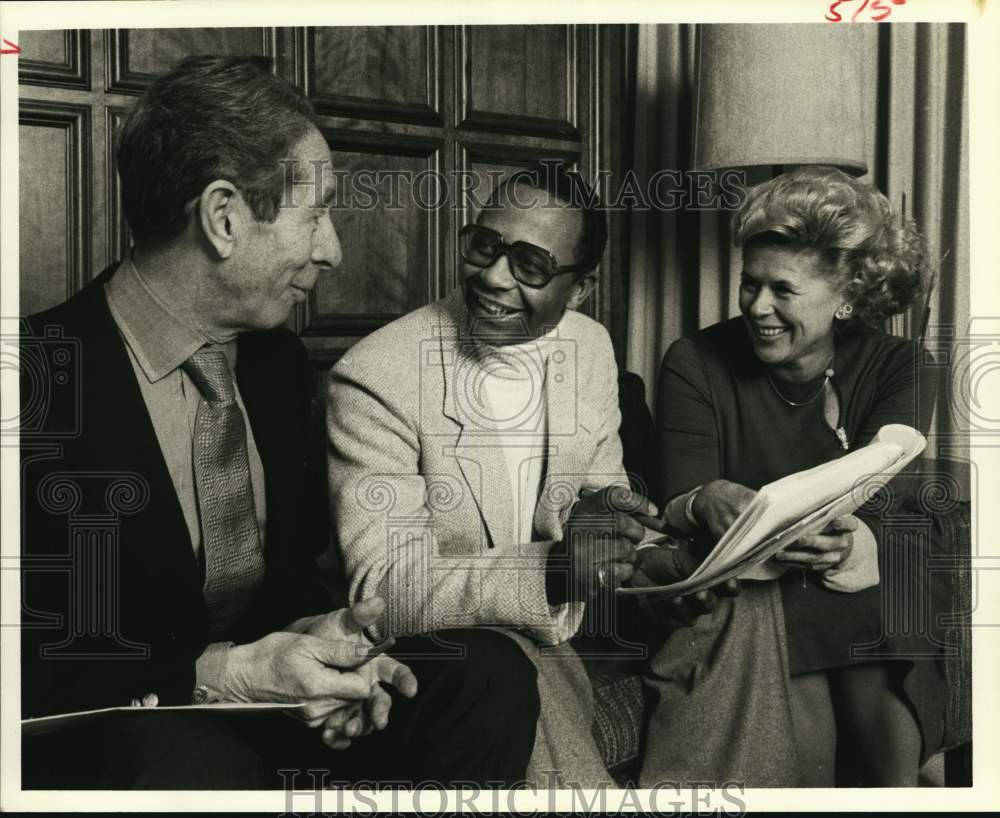 1978 Press Photo Victor Samrock, Billy Watson, Arline Cone - &quot;Carver&quot; musical- Historic Images