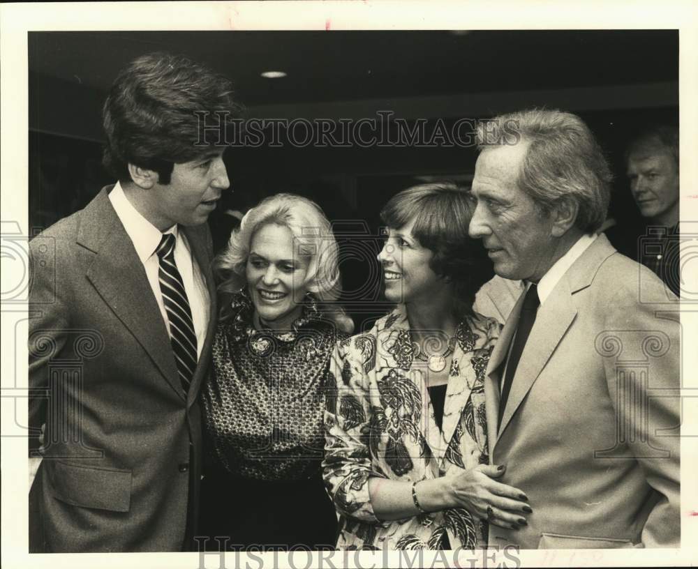 1981 Press Photo Danny Ward, Nancy Ames, Scotty Sanders, and Andy Williams- Historic Images