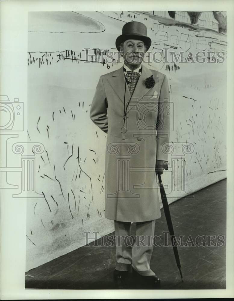 1977 Press Photo Actor Robert Coote in character from one of his productions- Historic Images