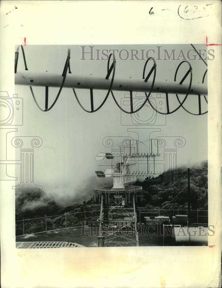 1963 Press Photo NASA communication station in Kauai, Hawaii - hca82266
