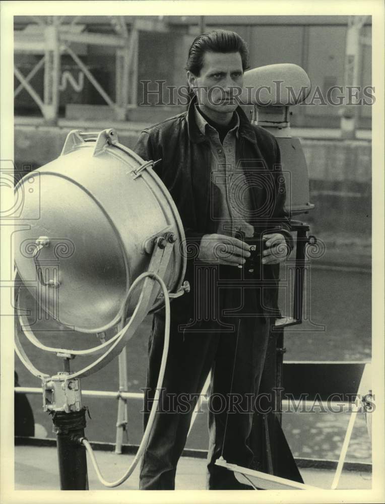 1988 Press Photo Joe Cortese stars in &quot;C.A.T. Squad: Python Wolf&quot; on NBC-TV- Historic Images