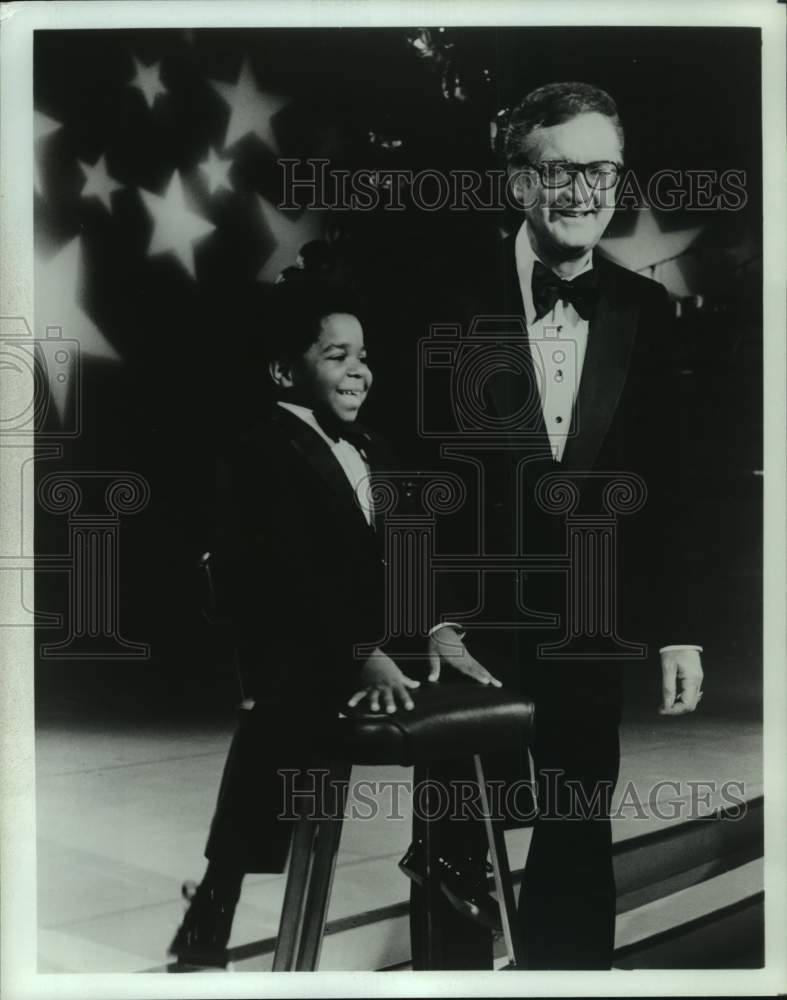 Press Photo Gary Coleman, Steve Allen host &quot;The Big Show&quot; television special- Historic Images