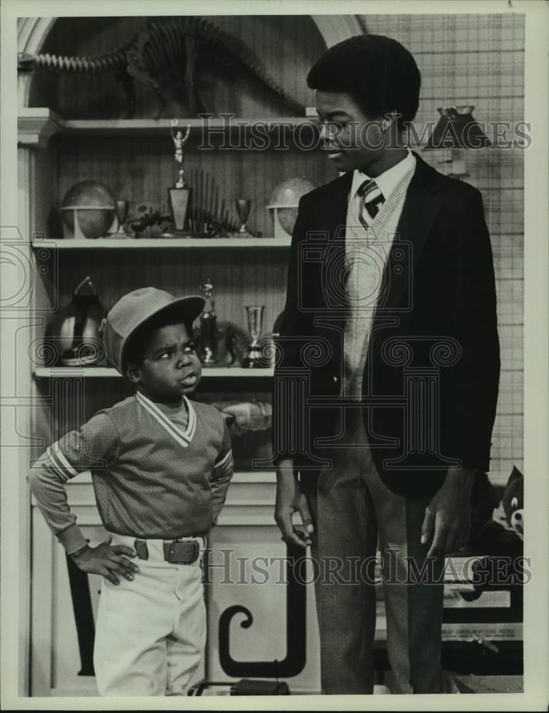 1982 Press Photo Gary Coleman, Todd Bridges in scene from &quot;Diff&#39;rent Strokes&quot;- Historic Images