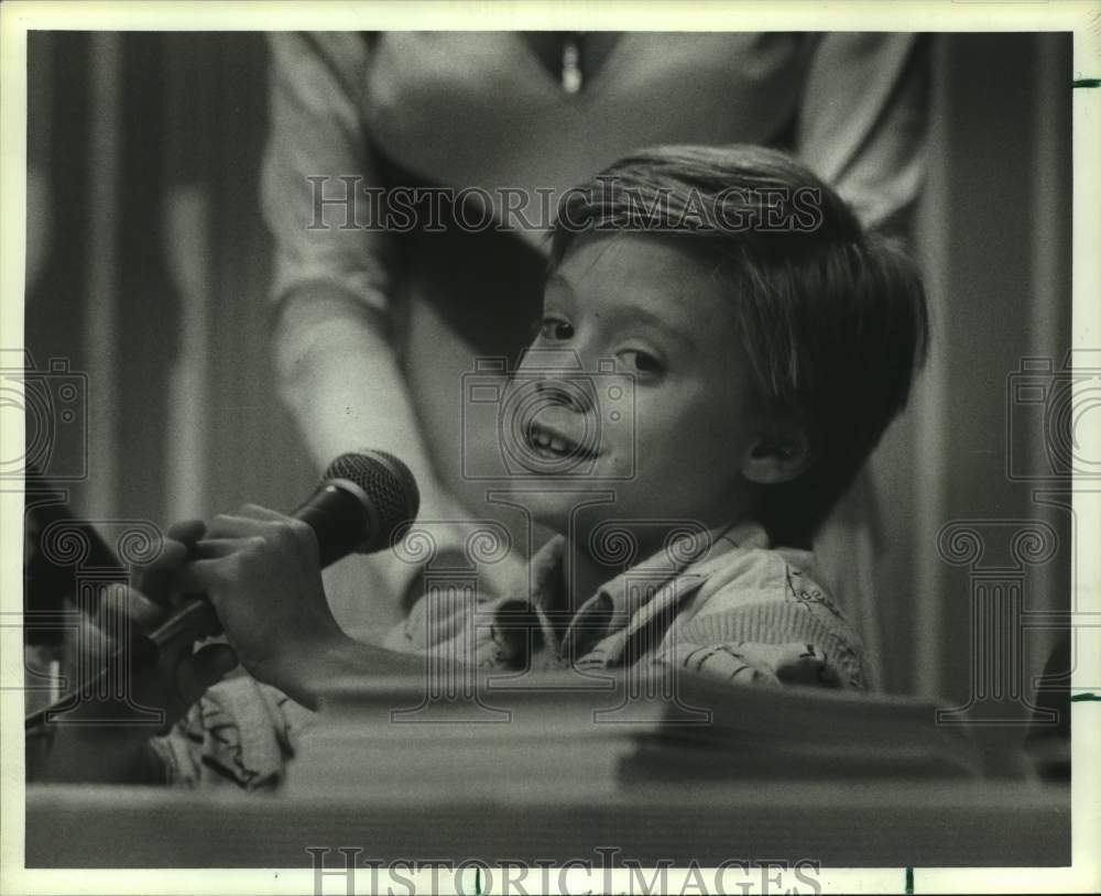 1985 Press Photo Danny Cooksey of &quot;Diff&#39;rent Strokes&quot;, Greenspoint Mall, Houston- Historic Images