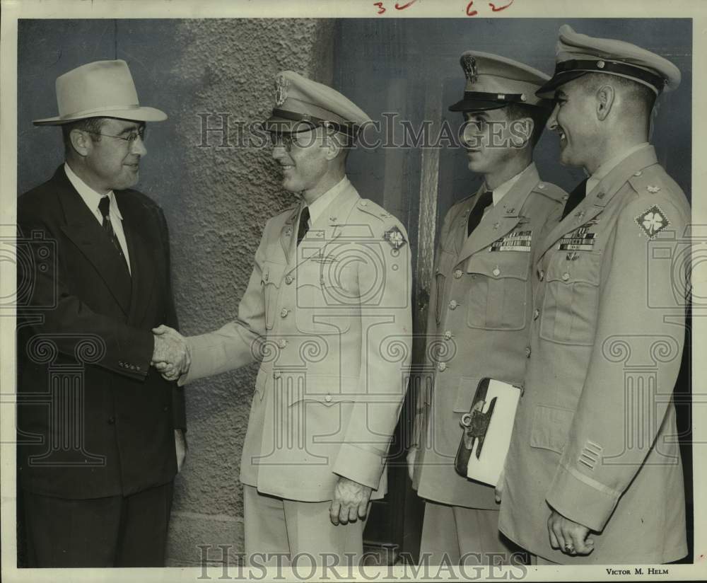 1953 Press Photo Allen Military Academy honored: N.B. Allen, president