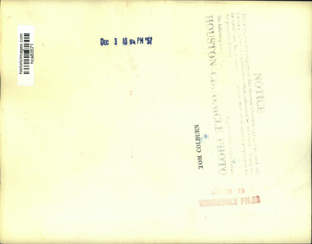 1957 Press Photo Houston City Attorney Lewis Cutrer at event - hca83571