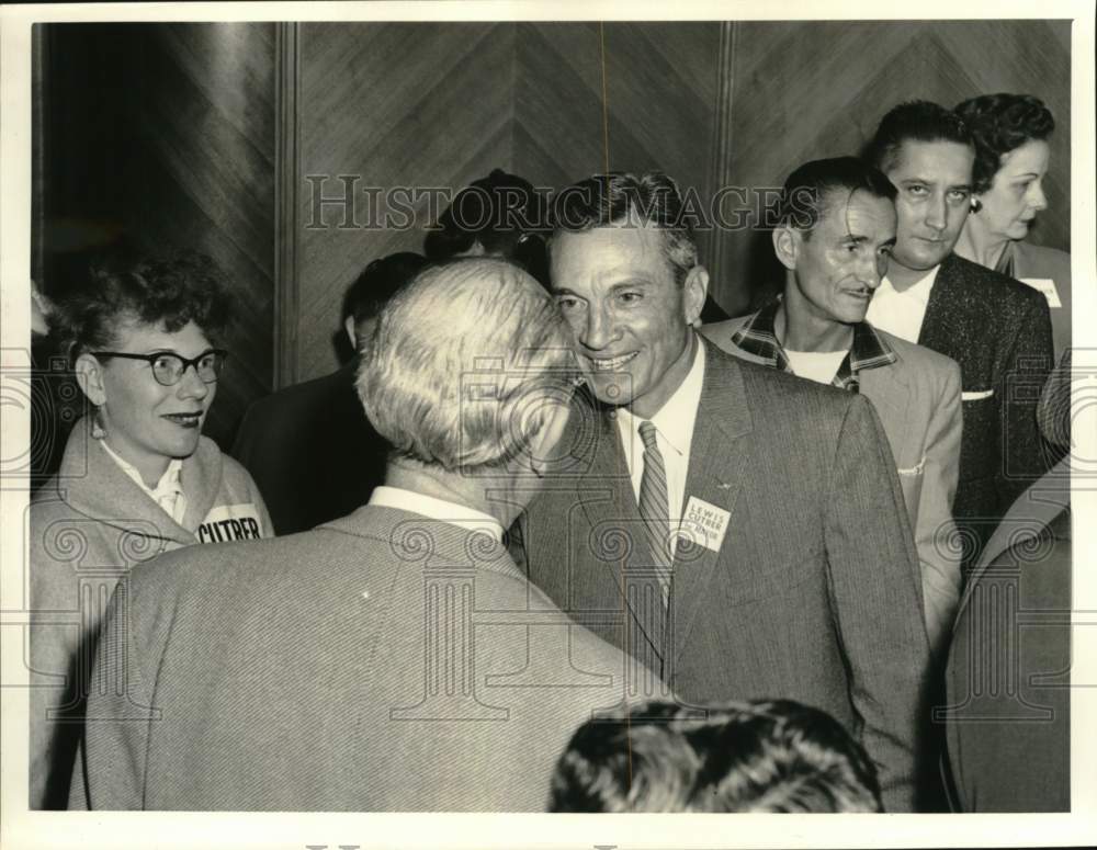1957 Press Photo Lewis Cutrer running for election as Houston mayor - hca83572