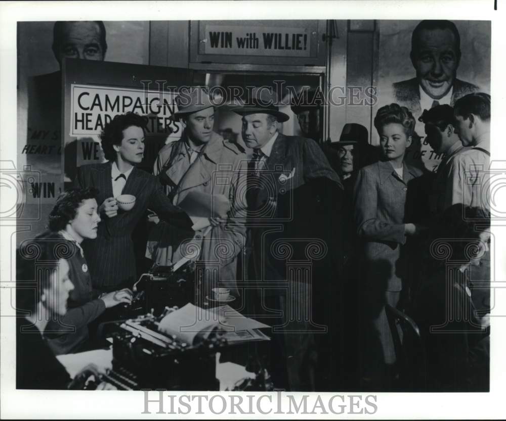 1978 Press Photo Actor Broderick Crawford in a scene from one of his films- Historic Images