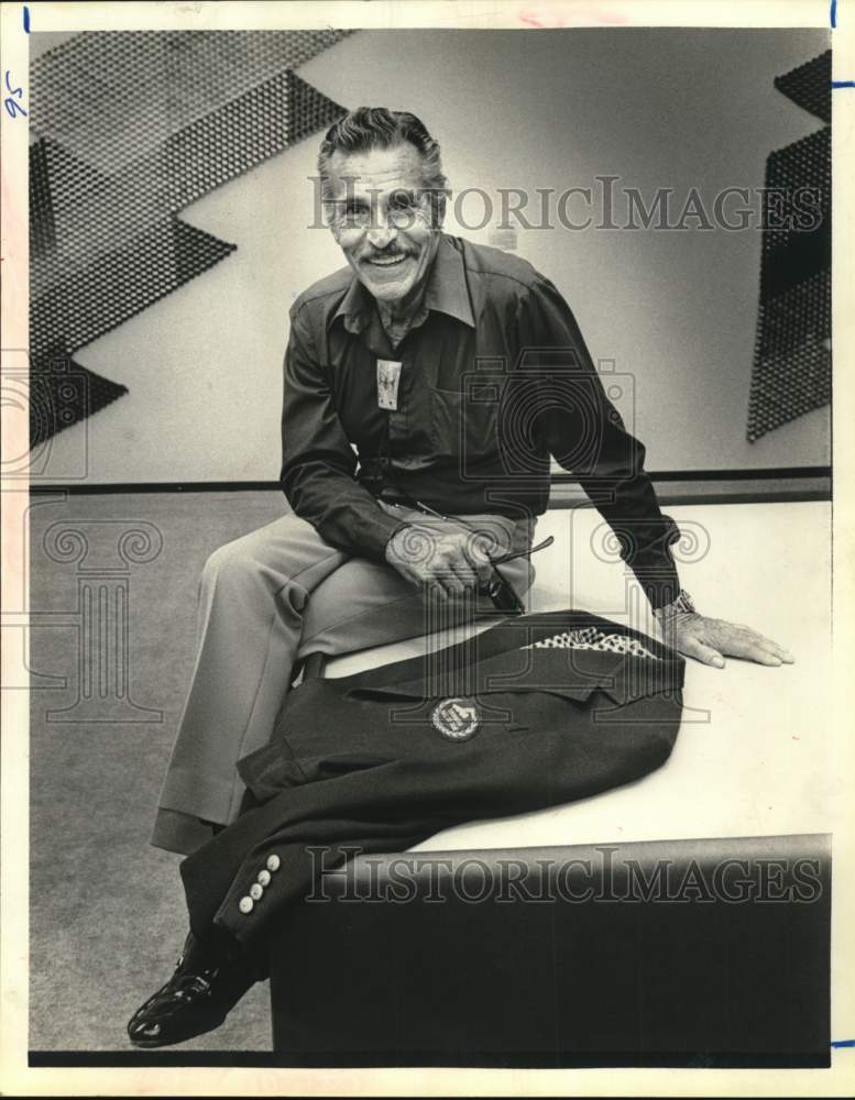 1980 Press Photo Actor Buster Crabbe, at age 72 - hca84083- Historic Images