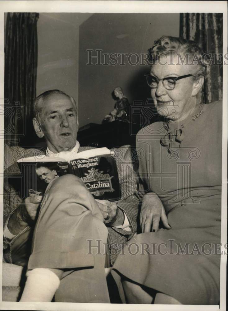 1957 Press Photo Massachusetts politician James Michael Curley and wife