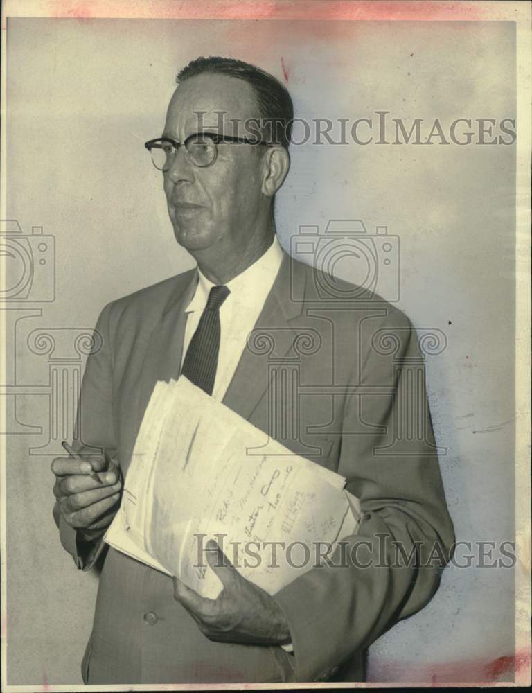 1957 Press Photo West University principal Gus C Cox also principal at Kolter-TX