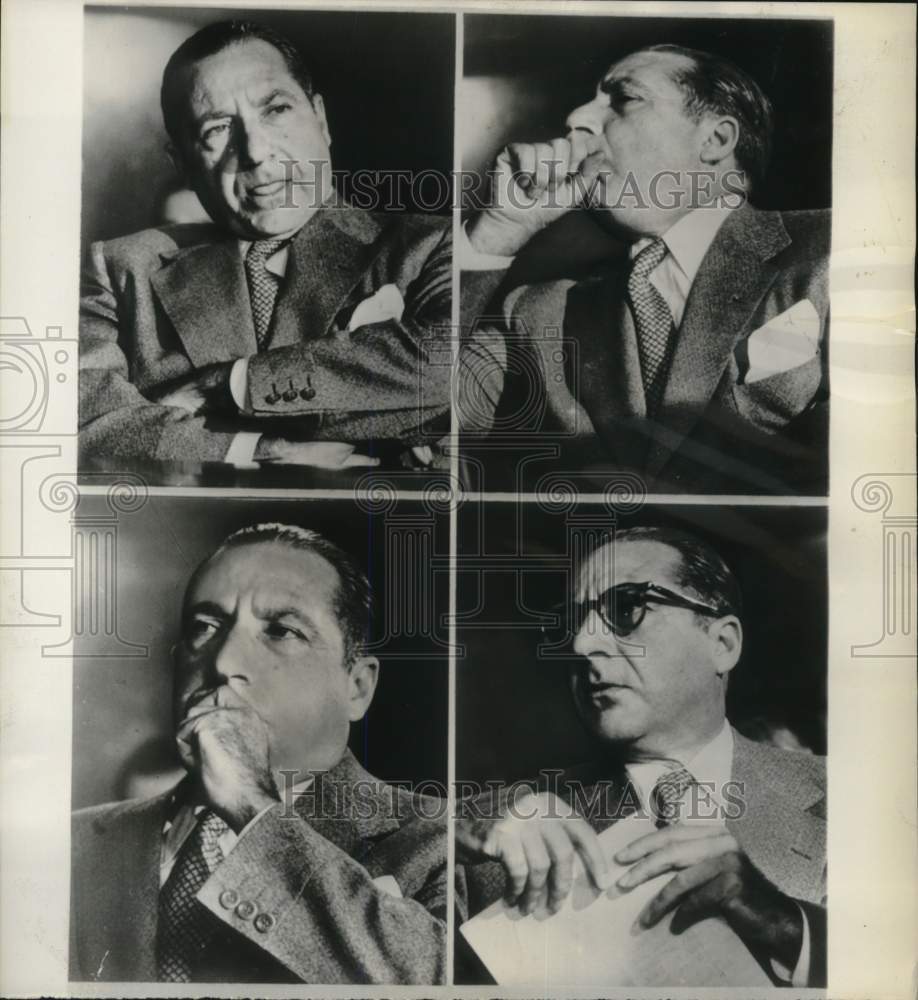 1951 Press Photo Frank Costello as star witness at Federal Court hearing