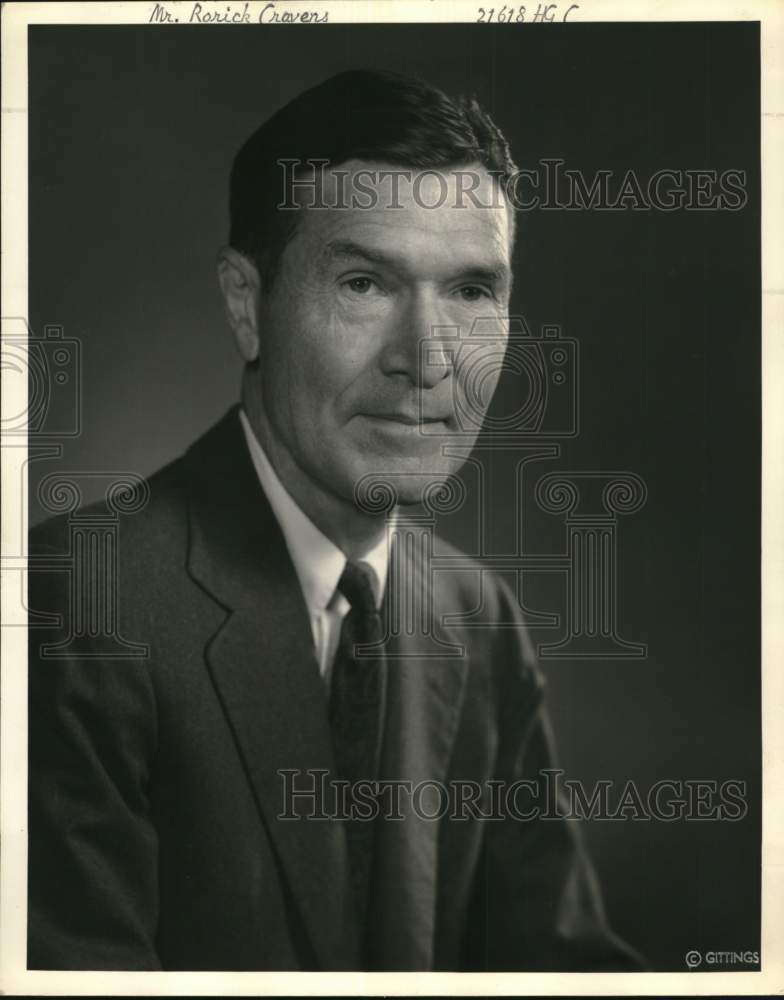 1958 Press Photo Houston-James Rorick Cravens, of the Cravens, Dargan & Co. firm