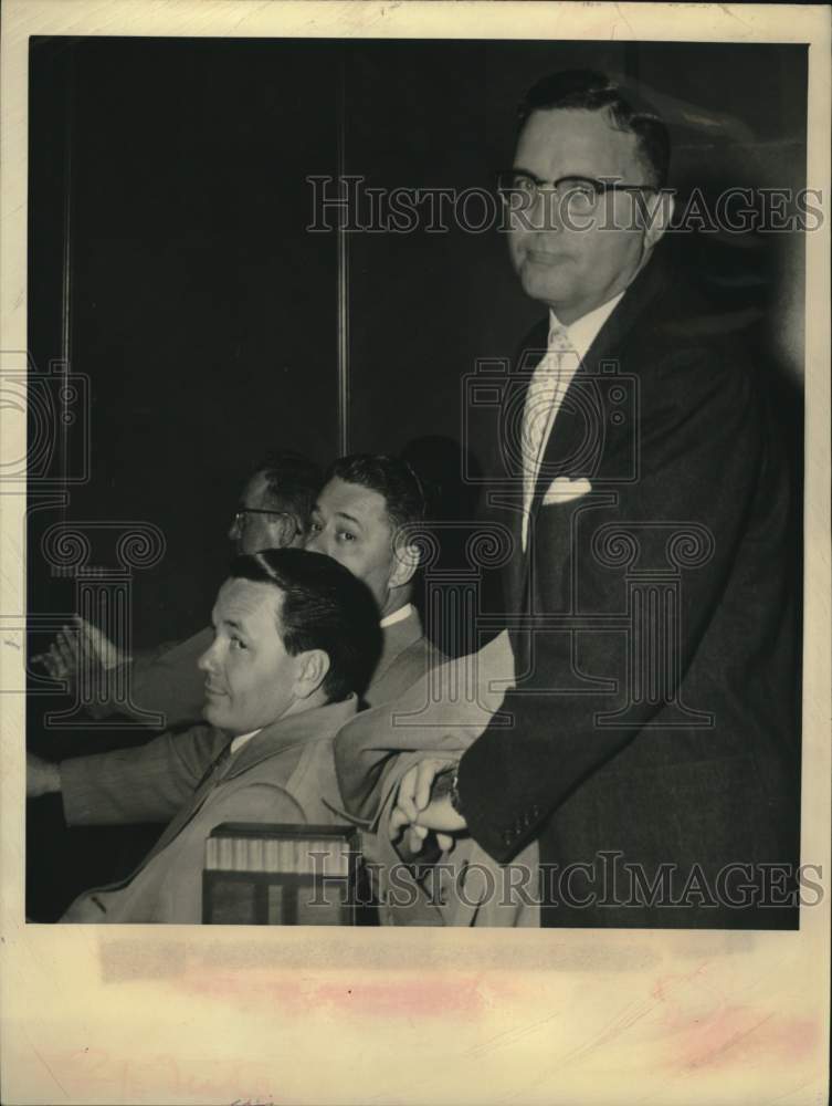 1958 Press Photo Sherwood Crane, owner of a Houston lumber company - hca84673