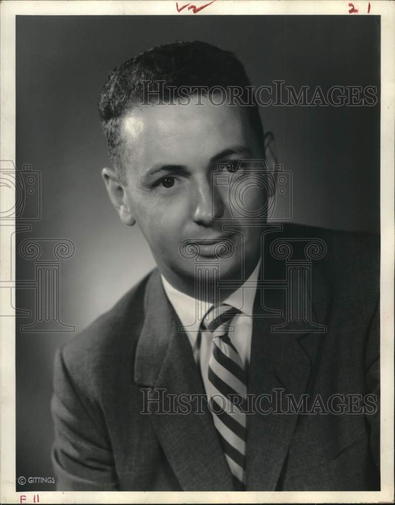 1958 Press Photo World Trade Club president Andre Crispin of Houston - hca84713