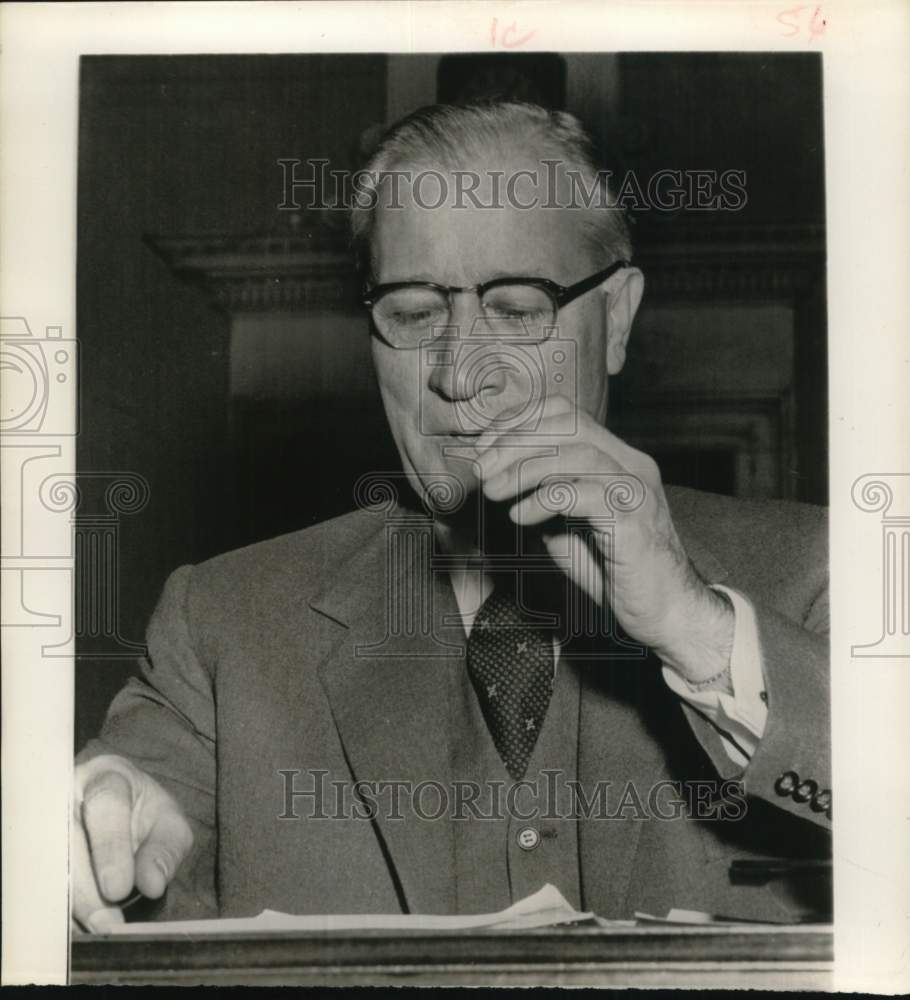1955 Press Photo Ralph J. Cordiner, President of General Electric Company