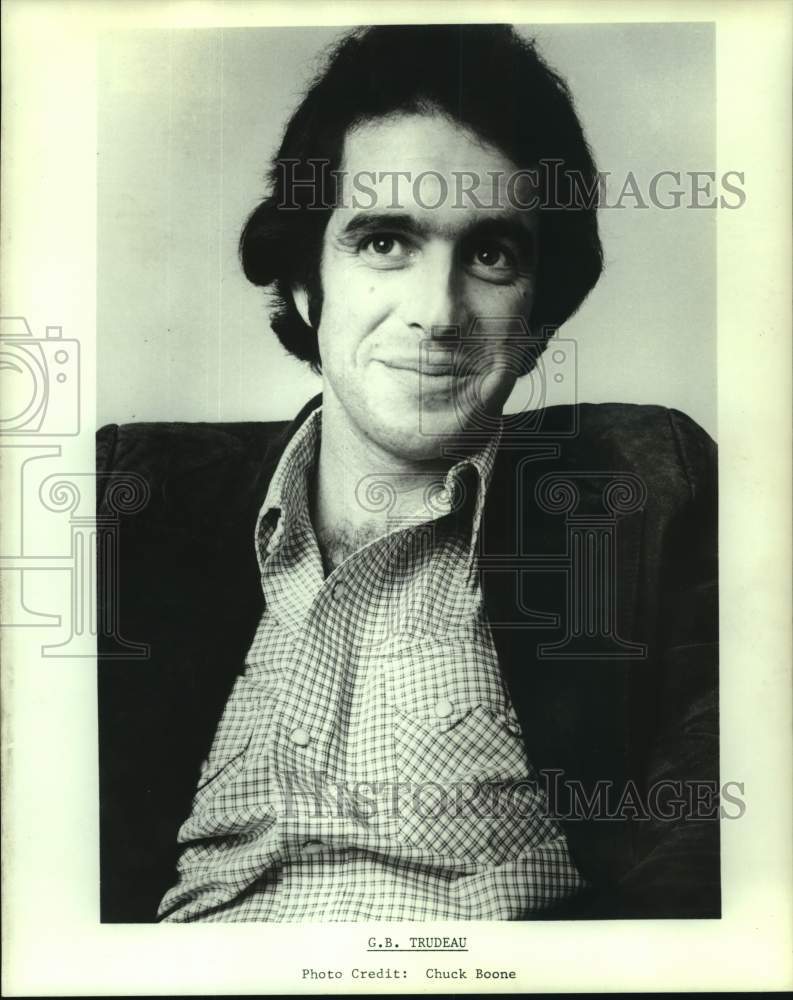 Press Photo Cartoonist, G.B. Trudeau. - hca85292- Historic Images