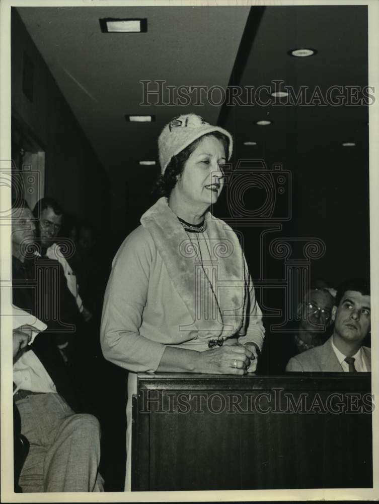 1959 Press Photo Houston School Board Member Mrs. H.W. Cullen - hca85467