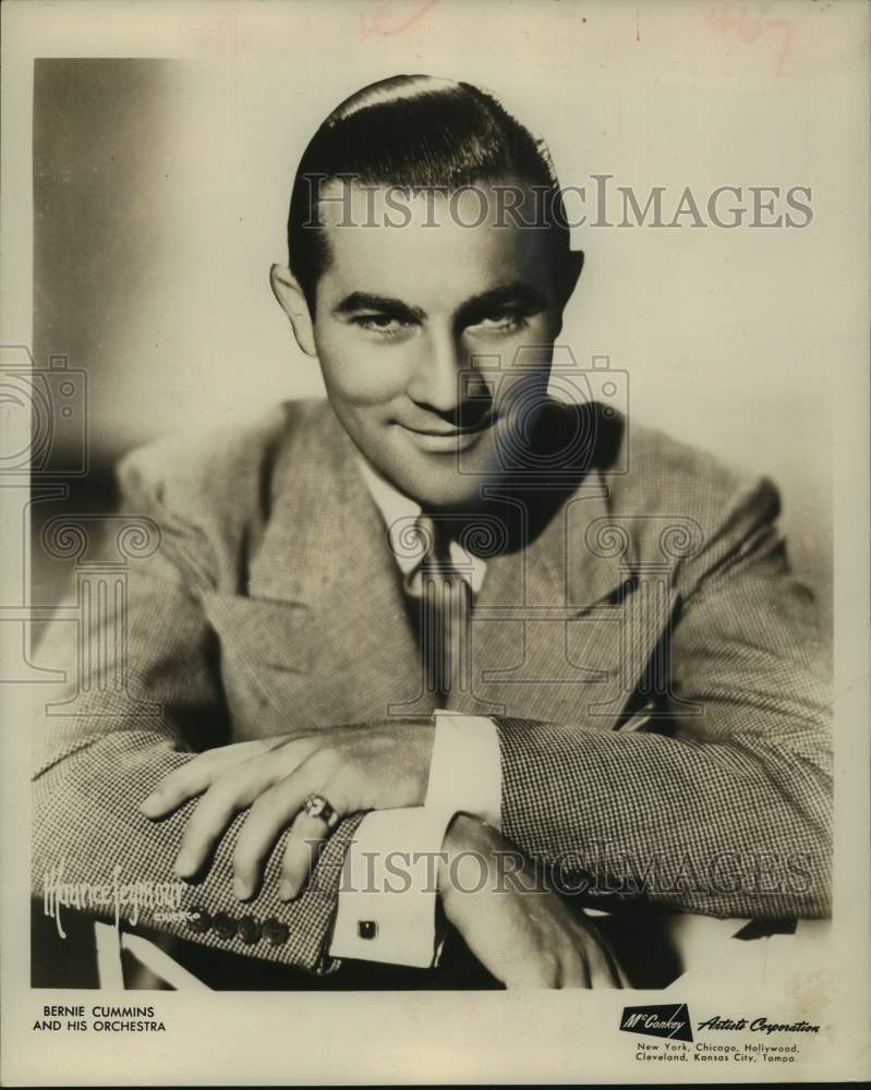 1954 Press Photo Bernie Cummins and his Orchestra - hca85476