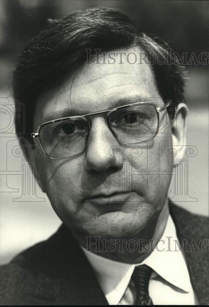 1984 Press Photo Renaud De la Geniere, Governor of the Bank of France