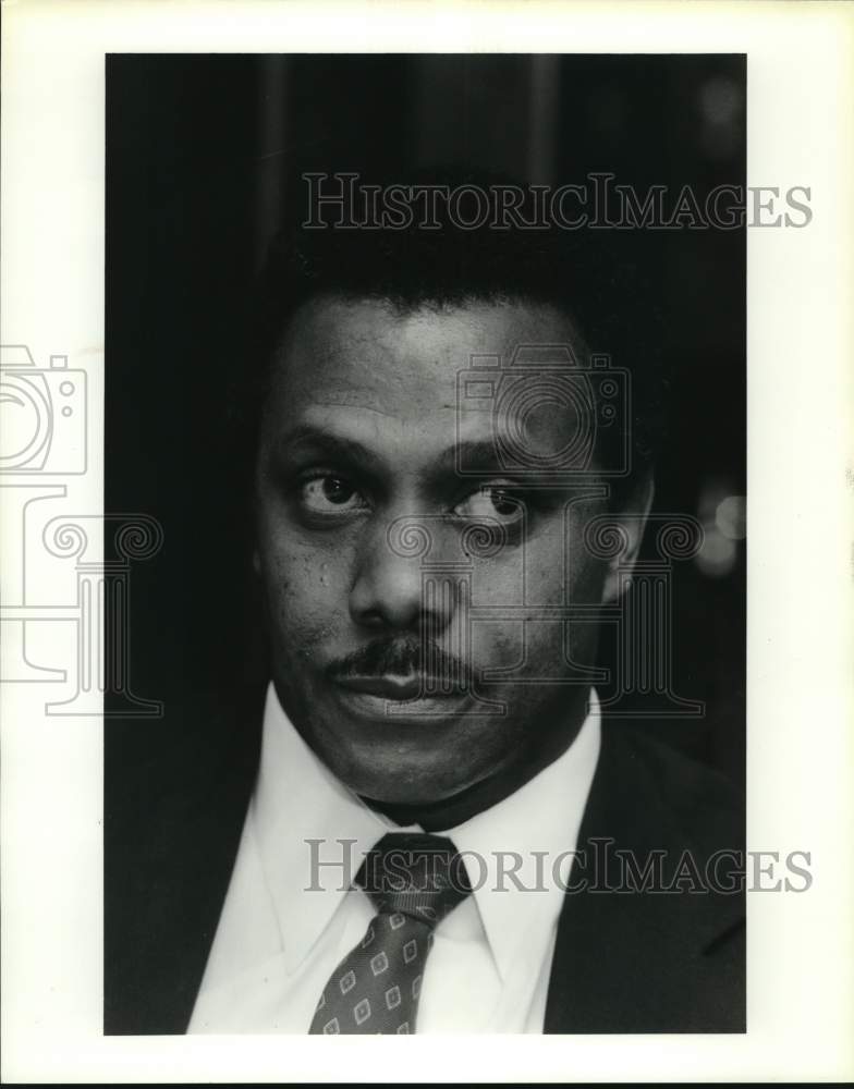 1987 Press Photo Elvin Franklin, Hospital Board. - hca95387- Historic Images