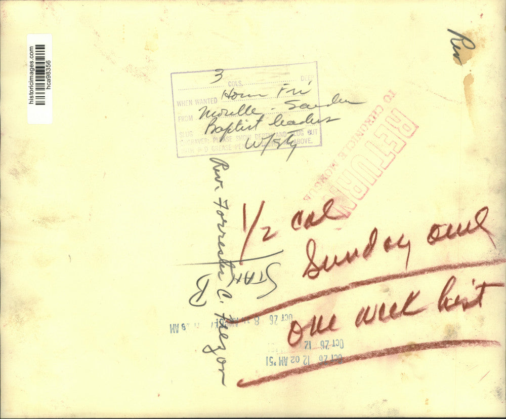 1951 Press Photo Reverend Forrester Frezon and other Baptist leaders at event