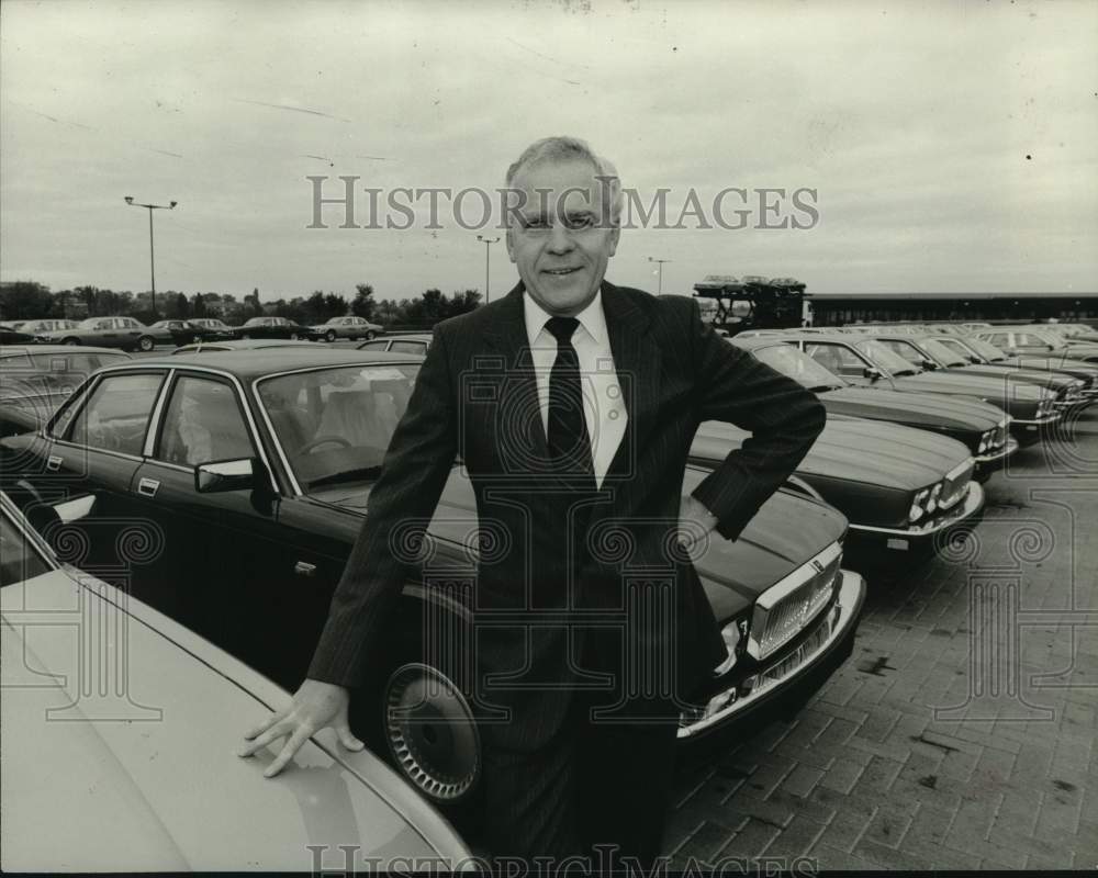 1987 Press Photo Chairman &amp; Chief Executive of Jaguar Cars, John Egan.- Historic Images