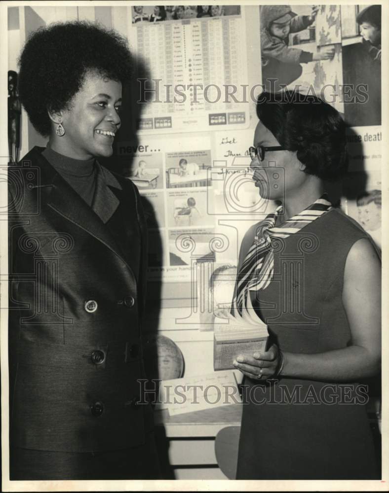 1970 Press Photo Drs. Gertrude Hunter and Catherine Roett at Texas Southern- Historic Images