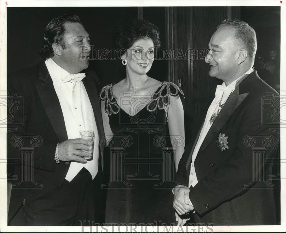 1981 Press Photo Dignitaries attending the Jaycee&#39;s Consular Ball - hcb19039- Historic Images