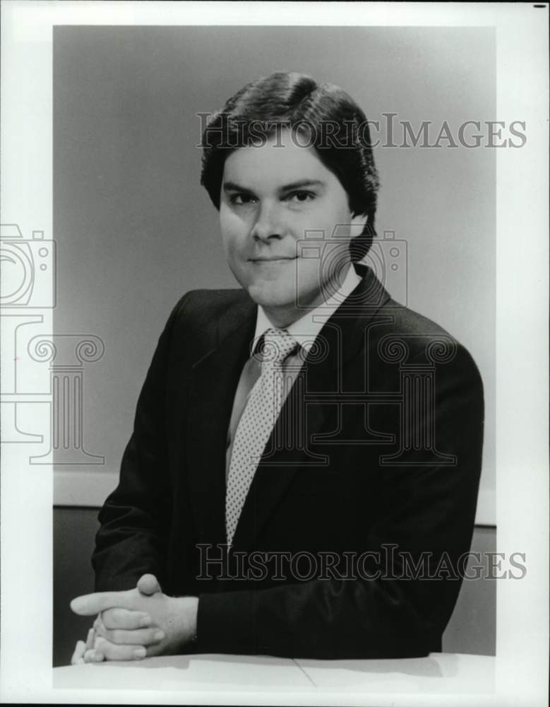 1986 Press Photo Sports reporter Jesse Losada - hcb23238- Historic Images