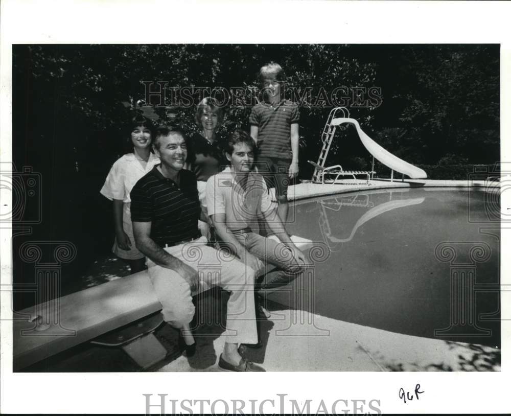 1985 Press Photo The Spillers: Paige, Paul, Pat and Patrick - hcb24516- Historic Images