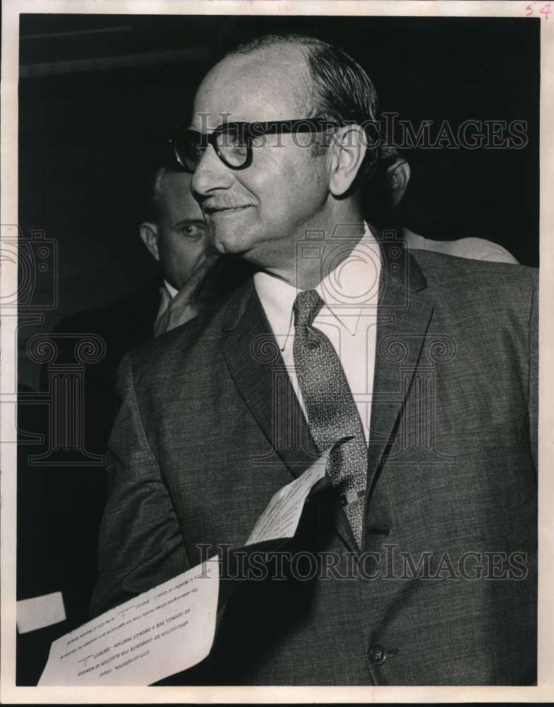 1961 Press Photo Houston City Council candidate, George Polk. - hcb29385