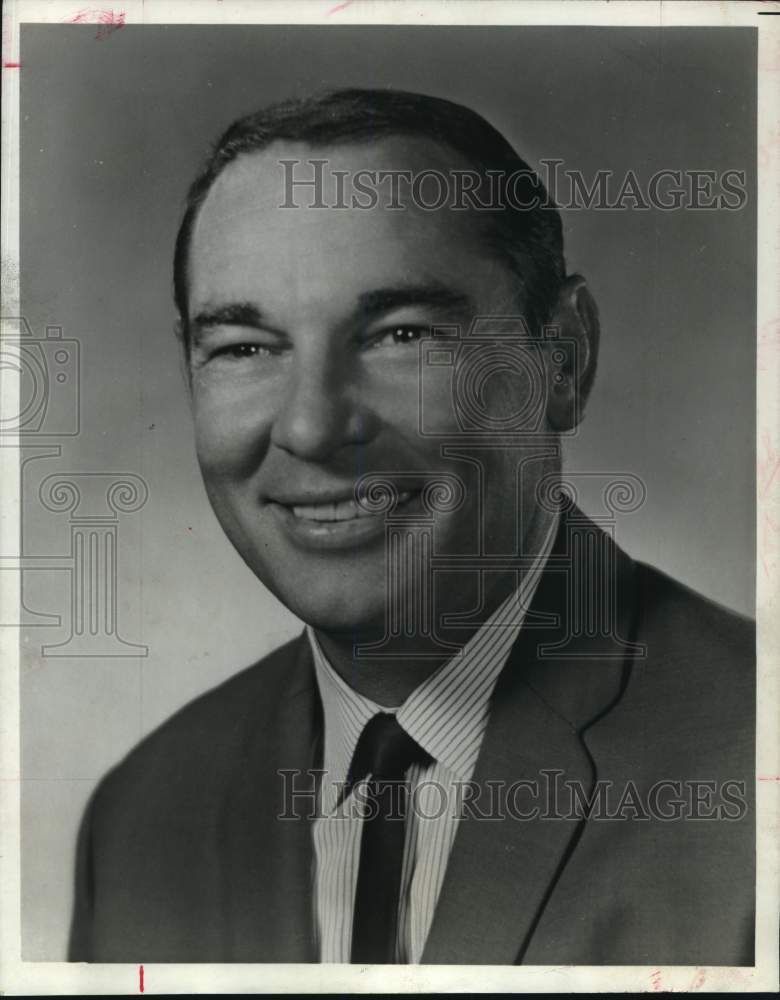 1968 Press Photo Johnny Temple, former baseball star and sports caster ...