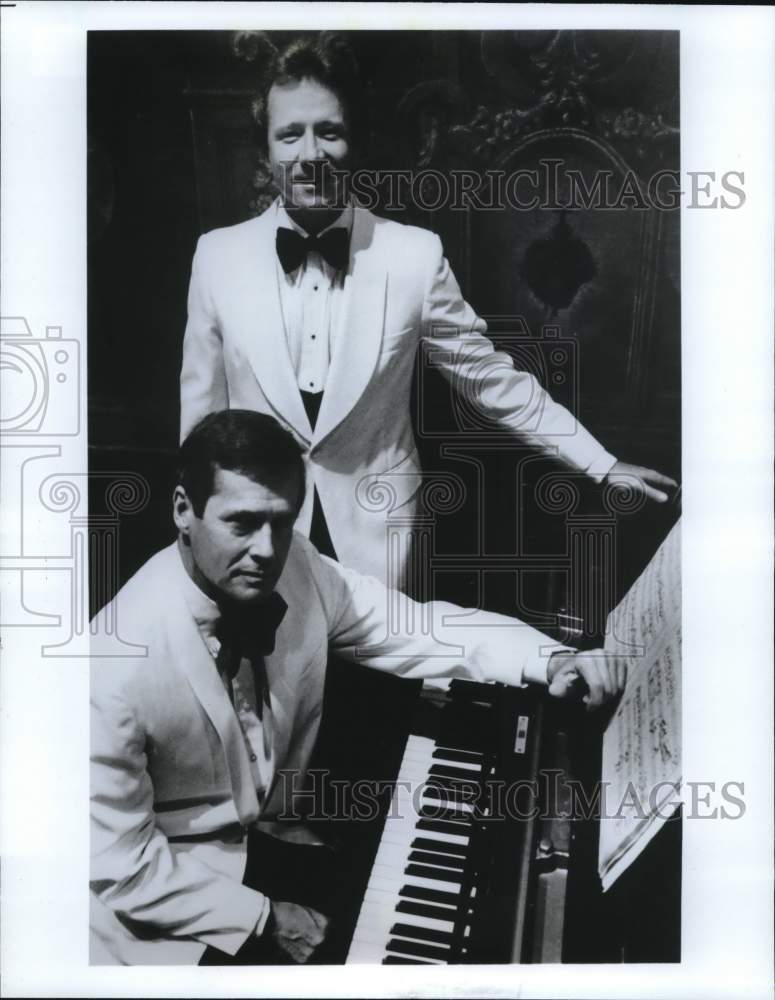 1986 Press Photo Ned Rorem and William Parker performing together at festival.- Historic Images