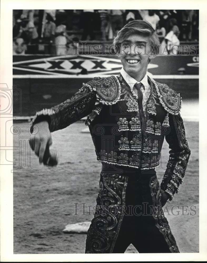 1981 Press Photo Bullfighter David Renk - hcb38789- Historic Images