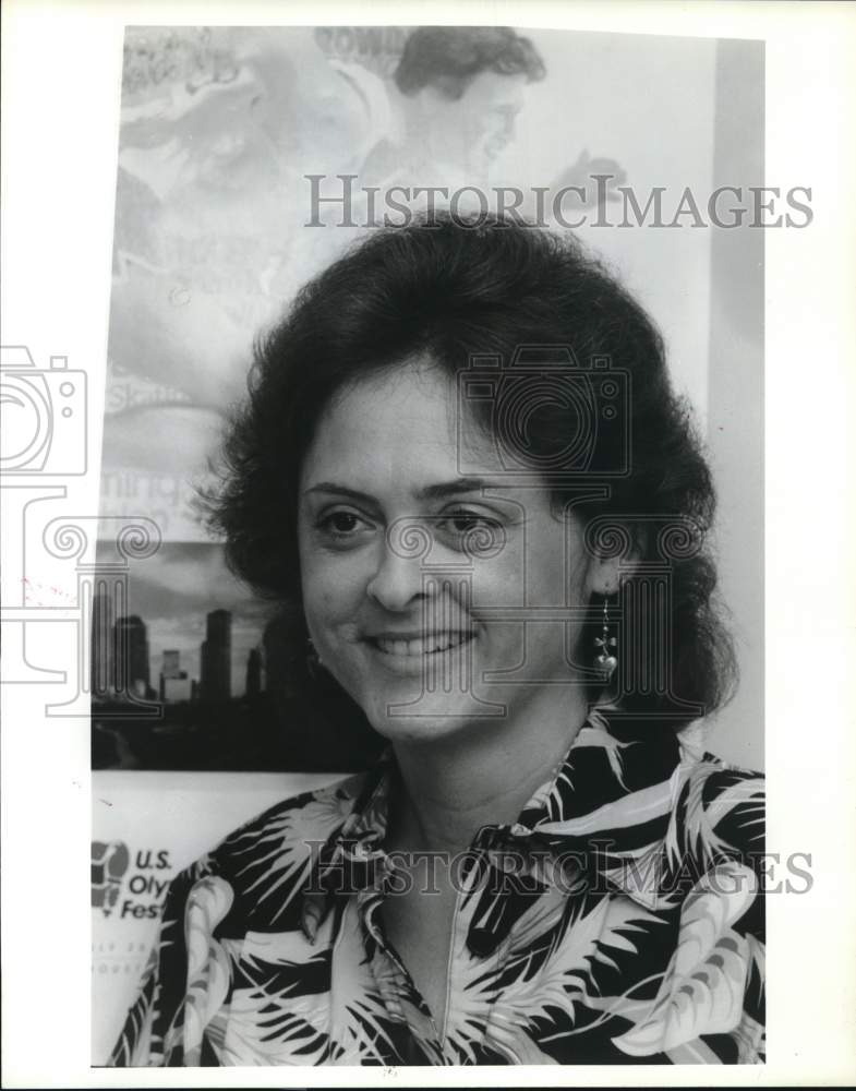 1986 Press Photo Rockie Mills, U.S. Olympic Festival, food director, Texas- Historic Images