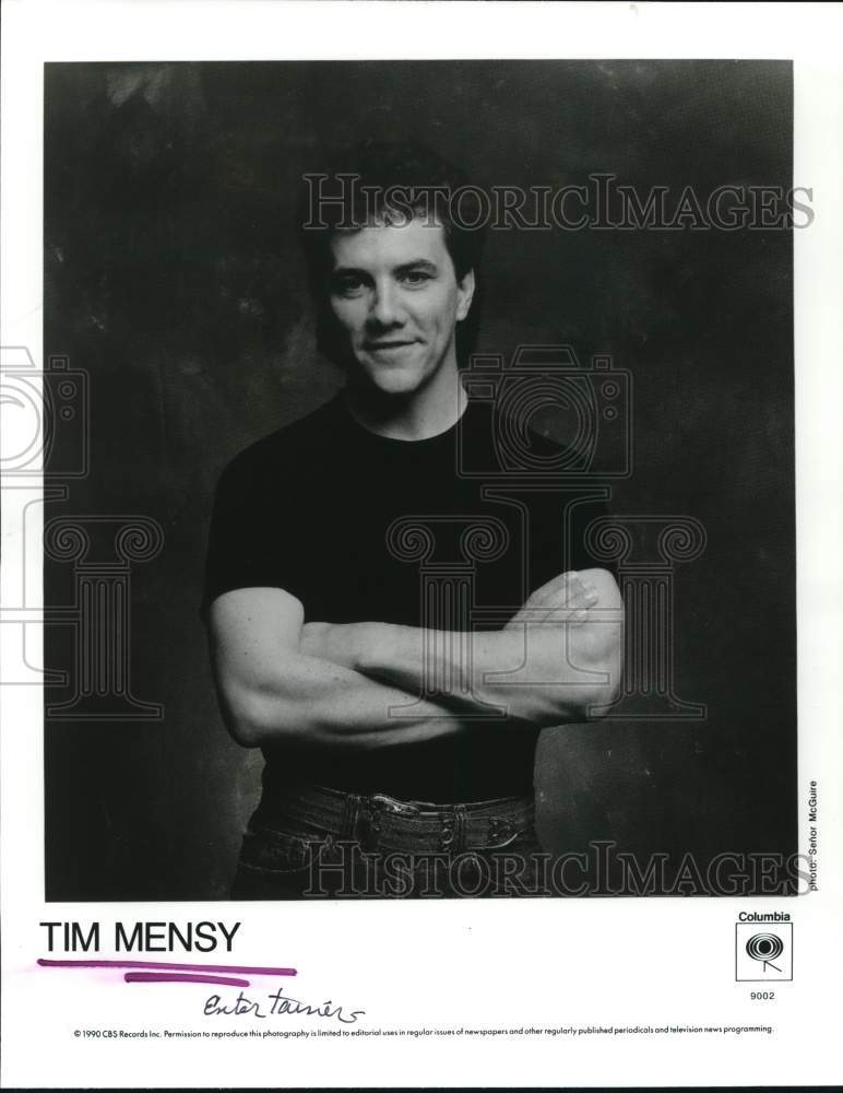 1990 Press Photo Tim Mensy, entertainer - hcb39345- Historic Images